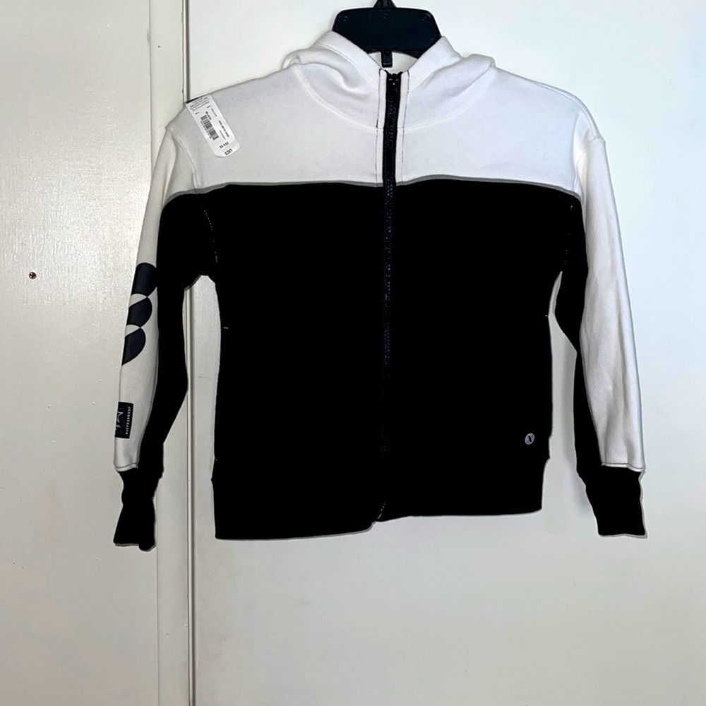 BRAND NEW XERSION  ZIP FRONT HOODIE